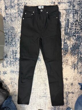 Agolde Black Skinny Jeans - High Rise